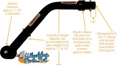 PAIR (2) OF ANTI-TIPPERS FOR INVACARE 9000SL WHEELCHAIR