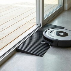 Non-Slip Rubber Threshold Ramp 1.6″ Rise, 35.4″ Wide for Wheelchairs & Scooters