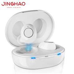JINGHAO 1 Pair Hearing Aids Hearing Amplifier In Ear Enhancer Voice White US