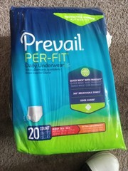 Prevail Per-Fit Unisex Incontinence Underwear – Medium Size, Bag of 80 (PF-512)