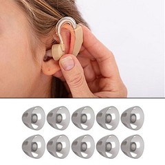 10 Pcs Lot Hearing Aids Dome Soft Open Domes Black Layer Replacements Eartip