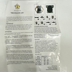 Dr Medical DRMS The Solace LSO Lower Back Support Black BB-157 Universal Size