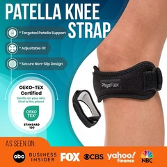 PhysFlex 2 Pack Patella Knee Brace – Of 2, Black (Pack 2)