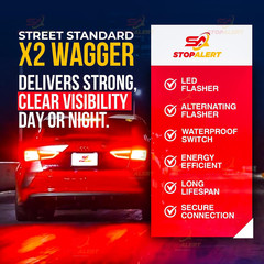 New X2 Wig Wagger Alternating Flasher Relay – Waterproof Universal Emergency