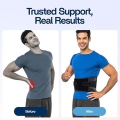 Adjustable Back Brace for Lower Back Pain Relief | Stylish Lumbar Support Belt