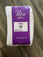 Poise Incontinence Pads Ultimate Absorbency Regular Length 56 Count
