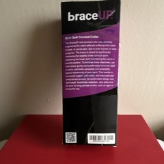 braceUP B231 Soft Cervical Collar Adjustable Lightweight Gray One Size