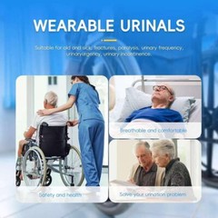 Men Wearable Urinal Reusable Protable Silicone Urine 2000ml 1000ml 500ml Leg Bag