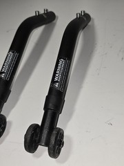 Motion Composites Helio A6 C2 A7 MOVE Wheelchair Anti Tip Tubes Pair Adjustable
