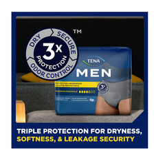 Maximum Absorbency Men Incontinence Underwear XXL 56 Count Adult Diapers