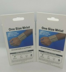 2 Pack Flex Aid Elastic Wrist Stabilizer Support Brace Wrap w/Loop, One Size