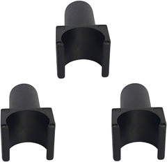 3 Pcs Wheelchair Seat Rail Guide Fits 7/8 Inch Tubing for Transport Chairs