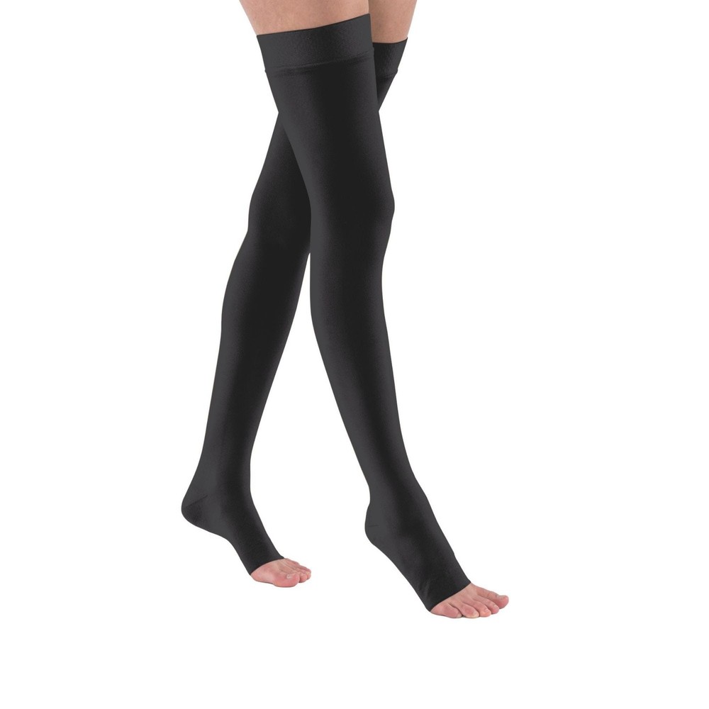 Large Black Medical Compression Garment Gradient Compression Leg Sleeve for R…