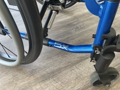 Ki Mobility Catalyst 5Vx Wheelchair Seat 15.5” W x 18” D – Blue, Flat Free Tires
