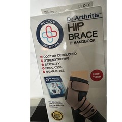 Dr. Arthritis Hip Brace Right Thigh Pink Compression Sleeve with Handbook NEW