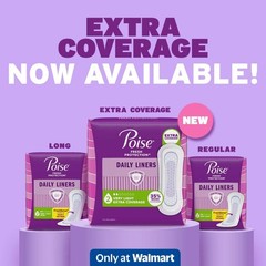 Very Light Absorbency Long Incontinence Panty Liners Daily Use Pack of 81