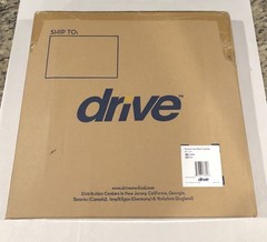 New-Drive Medical-General Use Back Cushion #14889 Lumbar Support 18”x17”, Black