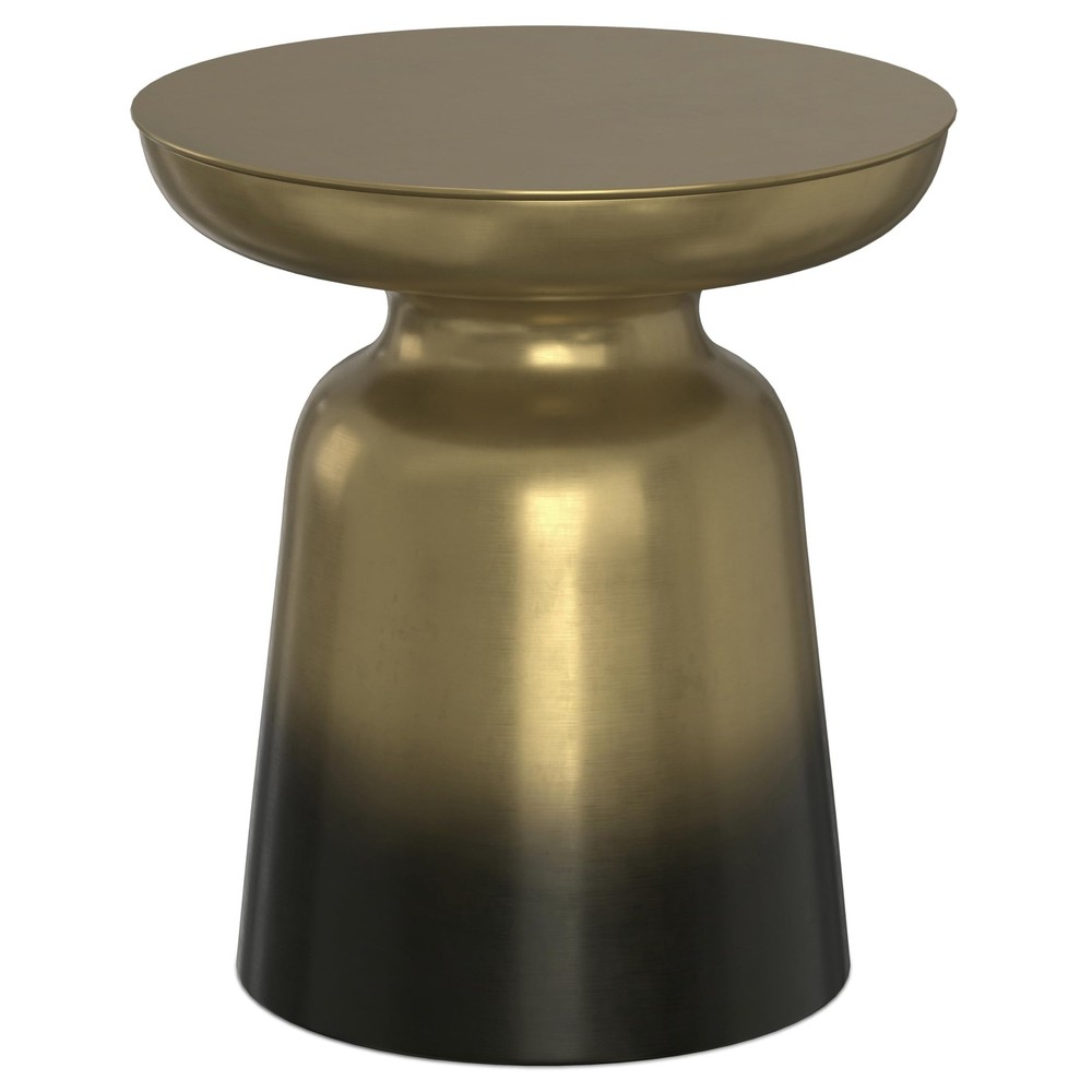 Simplihome Toby – 17 Wide X 18 High Solid Iron Drum Accent In Gold And
