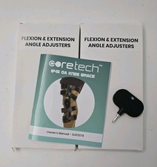 Coretech Dual 845 OA Knee Brace Medium Left SUP2079BLKLM Comfortable NEW