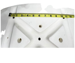 Replacement Shower Stool Seat Only – White – Rectangular