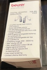 GENUINE Beurer – HA85 Digital Hearing Amplifiers – only 2 batteries are included