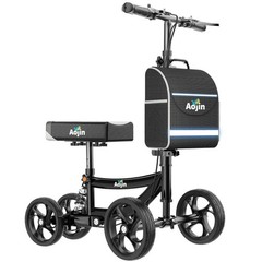 Aojin Knee Scooter For Adults For Footinjuries 300Lbs Capacity All Terrain