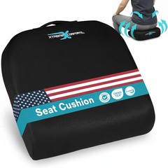Xtreme Comforts Seat Cushions | Office Chair for Classic, Black
