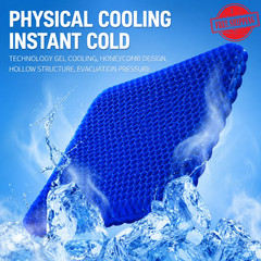 Honeycomb Gel Seat Cushion Cooling Pad for Office Chair Car Pressure Relief
