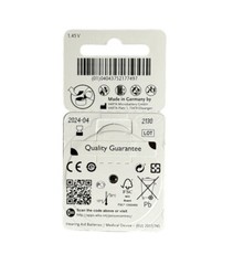Power One Hearing Aid Batteries P10 Zinc Air Mercury Free Varta – 1 pack/6 cells