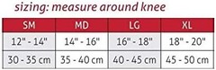 MLR Sport Care Elastic Knee Support Fits Left Or Right Black Small(14″-16″)