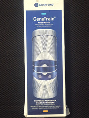 Bauerfeind GenuTrain Knee Support Size 6 Titan/Blue New Open Box