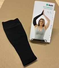 NEW Juzo Soft Sleeve Top Silicone Band, Size 1 Max, Regular, Black, 20-30 mmHg