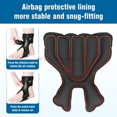 Adjustable AFO Foot Drop Brace with Dial Knob & Air Cushion Ankle Support