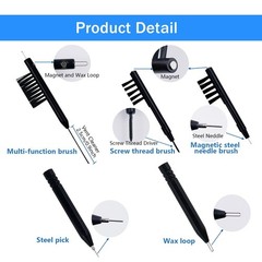 8 PCS Hearing Aid Cleaning Tools Hearing Equipment Cleaning Kits Cleaning Bru…