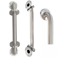 18 In. Safety Bathroom Grab Bars with Concealed Screws in Brushed Nickel, 500 Lb