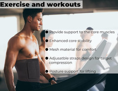 Men’S Abdominal Binder for Post Surgery,Compression Wrap Abdomen Waist Support B
