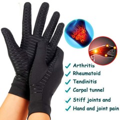 1/2/3/5/10Pairs Compression Full Finger Gloves Hand Wrist Support Glove Black US