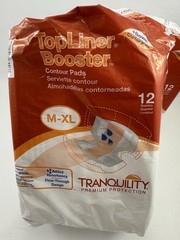 X2 Tranquility Topliner Booster Pad 13-1/2 X 21-1/2 Inch Contoured 3096 24 Ct
