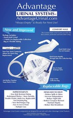 Advantage Urinal Reusable Portable Male Comfort Fit System