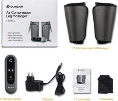 QUINEAR Air Compression Leg Massager for Circulation & Pain Relief, Adjustable