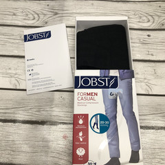 Jobst For Men Casual Medical Compression Stockings Socks 20-30 mmHg Black Medium