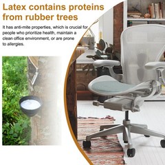 Natural Latex Ergonomic Seat Cushion for Herman Miller Aeron Chair – Gray