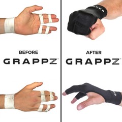 Grappz Finger Tape Alternative, Finger Splint and Protection Compression Gloves