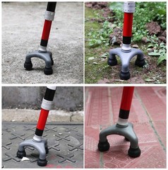 Adjustable Folding Walking Cane for the Blind, 84cm – 96cm White,Red