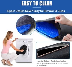 20 Inch Jumbo Thick Blue Gel Seat Cushion Office Chair Back Support Cushion