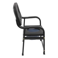 250kg/551lb Heavy Duty Bedside Commode Chair Seniors Adults Elderly Toilet Chair
