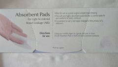 B-Sure 24 Anal Leakage Pads Box, Disposable Incontinence absorbency aid pads