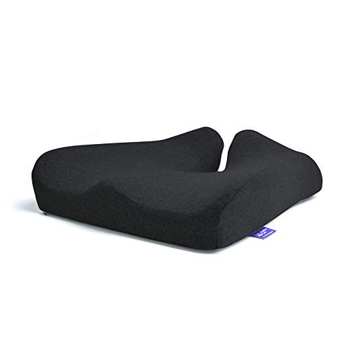 Cushion Lab Patented Pressure Relief Seat Cushion for Long Sitting Hours Black