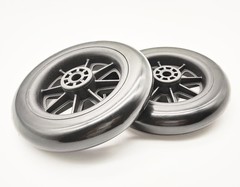 Universal Walker replacement wheels,5”Caster Wheels,Axle 5 inches, Black