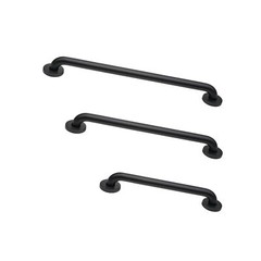 Grab Bar Bundle – ADA Compliance – Matte Black, 1.5″ Diameter – 18″, 36″, 42″…